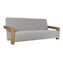 DKD Home Decor Canapé Moderne Gris clair et Naturel