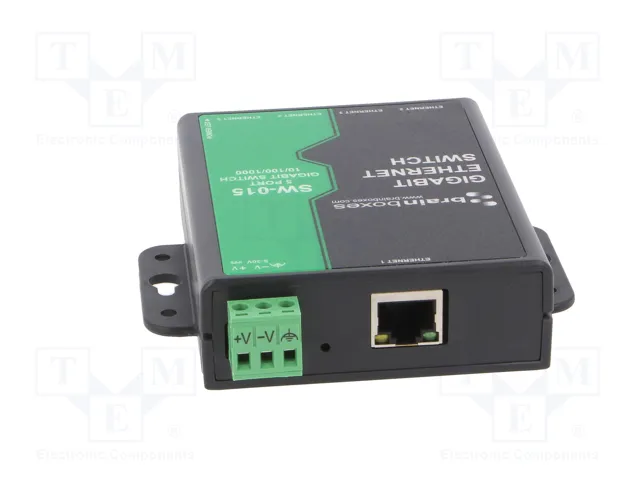 BRAINBOXES SW-015 Switch Ethernet Ingérable 5 Ports BRAINBOXES SW-015 Switch Ethernet Ingérable 5 Ports