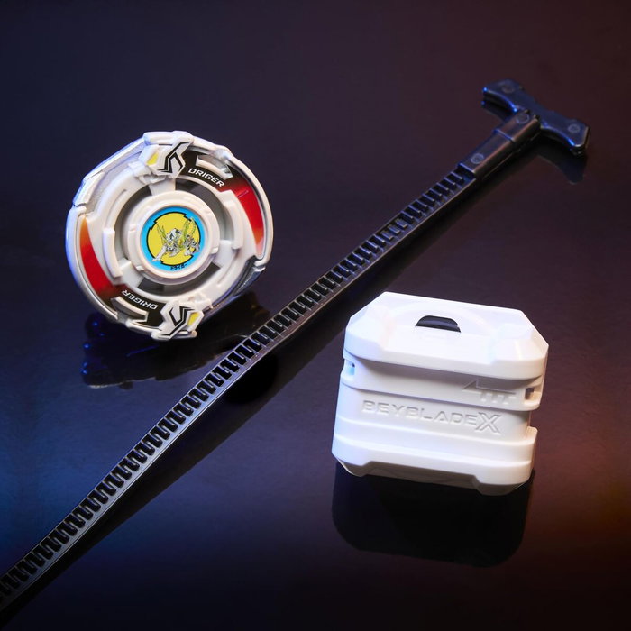 Hasbro BeyBladeX X-Over Project Driger Slash 4-80P avec lanceur