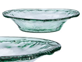 Giftdecor Centre de Table Ovale en Verre 42 x 9 x 29 cm Transparent (Set de 4)