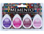 Tsukineko Set de 4 tampons d'encre goutte MEMENTO violets