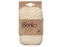 Berilo Éponge Tressée Normale Avec Anse Naturelle 14x6x9 cm Sisal et Mousse Blanc Beige (Set de 24)