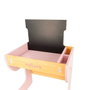 Muñecas Arias Bureau avec Tableau Noir et Banc Coffre Nature