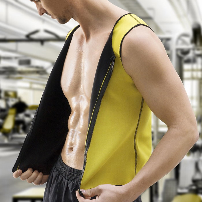 Pack système d'entraînement portable avec guide d'exercices et gilet sauna homme XL InnovaGoods