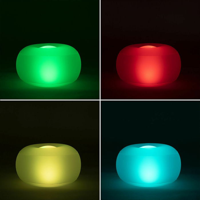 Pack Fauteuil Gonflable avec LED Multicolore et Siège gonflable avec LED multicolore et télécommande InnovaGoods