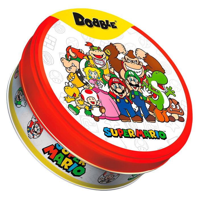 Asmodee Jeu Dobble Super Mario Dobsm07Dees - Jeu d'observation et de rapidité avec 55 cartes illustrées - À partir de 6 ans