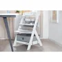 ROBA LIV UP - Chaise haute évolutive de 6 mois à 70 kg en blanc, set organisateur inclus - Sécurité arceau, siège ajustable