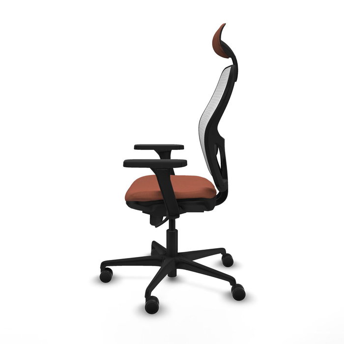 Piqueras y Crespo Chaise de Bureau Jorquera 3D036N1 Blanc Marron Piqueras y Crespo Chaise de Bureau Jorquera 3D036N1 Blanc Marron
