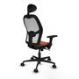 Piqueras y Crespo Chaise de Bureau Jorquera 3D036N1 Blanc Marron