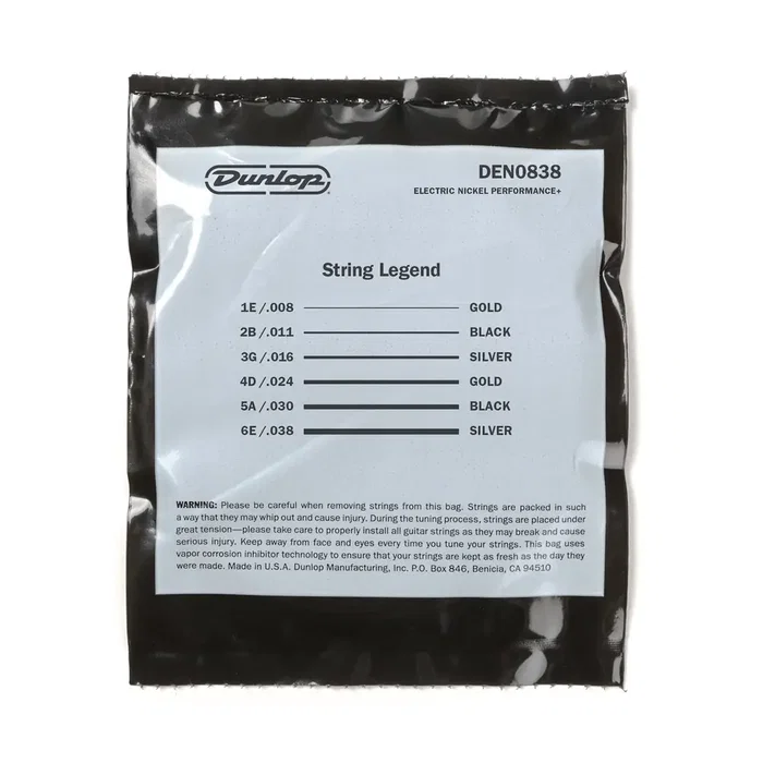 Dunlop cordes Nickel pour guitare électrique 8-38