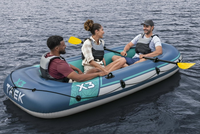 Bestway Trek X3 - Bateau gonflable pour 3 personnes - 294 x 137 cm Bestway Trek X3 - Bateau gonflable pour 3 personnes - 294 x 137 cm