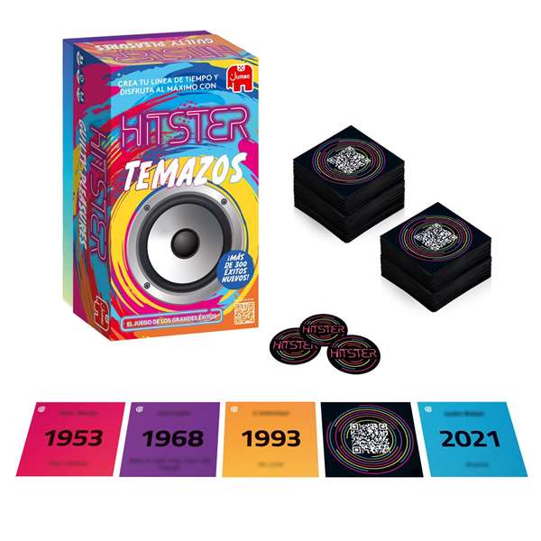 Diset Juego Hitster Temazos - Jeu de plateau avec 300 cartes musicales et application - Version espagnole Diset Juego Hitster Temazos - Jeu de plateau avec 300 cartes musicales et application - Version espagnole