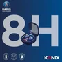 Konix PSG - Écouteurs intra-auriculaires sans fil Bluetooth pour sport, IPX4, autonomie 8h (15h avec boîtier), bleu