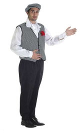 Creaciones Llopis Costume Adulte Chulapo Coral avec Pantalon, Chemise, Gilet, Foulard et Casquette - Taille L
