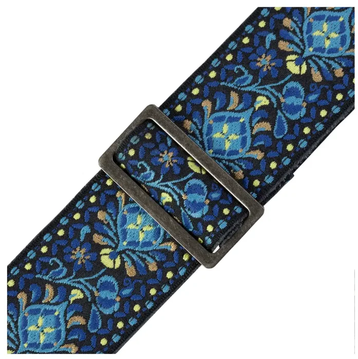 LEVYS Correa Vintage Hootenanny Series 2" Avec Support pour Médiator - Bleu LEVYS Correa Vintage Hootenanny Series 2" Avec Support pour Médiator - Bleu