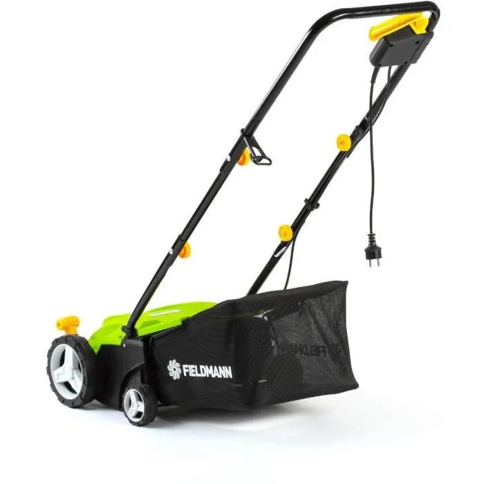 Fieldmann Scarificateur de pelouse électrique FZV 2004-E, 1500 W, 32 cm de largeur de coupe, 40 L bac de récupération, pour surfaces jusqu'à 800 m²