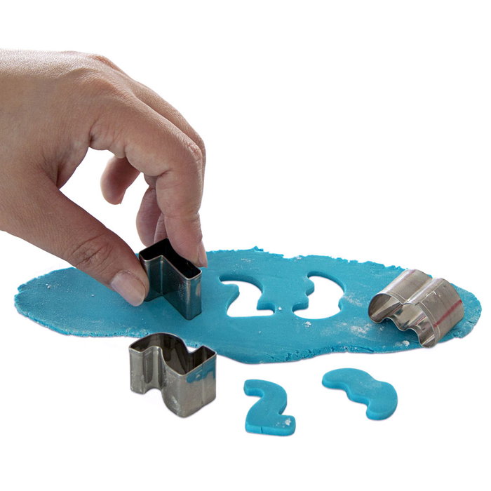 Lily Cook Lot de 9 emporte-pièces chiffres en acier inoxydable