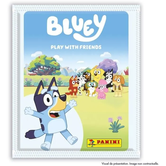 Panini - Album de Stickers Bluey 2 - Blister de 7 pochettes - 40 pages avec 192 stickers dont 36 brillants - À partir de 7 ans
