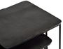 GINER Y COLOMER - Set de 2 Tables Basses Emboîtables en Métal avec Plateau Martelé Bronze, Noir et Fer - 60 cm & 46 cm