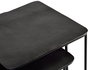 GINER Y COLOMER - Set de 2 Tables Basses Emboîtables en Métal avec Plateau Martelé Bronze, Noir et Fer - 60 cm & 46 cm