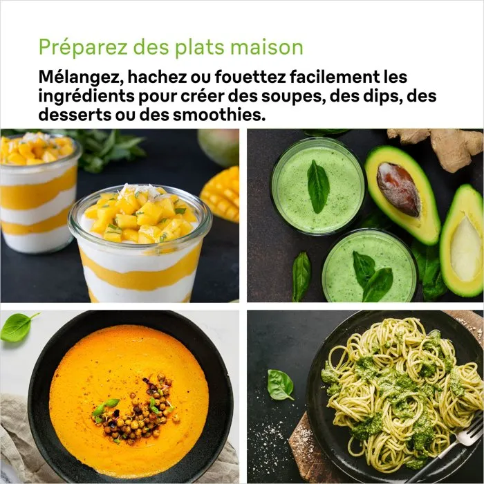 Braun MultiQuick 5 MQ50236M Mixeur Plongeant 1000 W avec 21 Vitesses Turbo, Gobelet 600 ml, Mini Hachoir, Fouet Inox et Système Anti-Éclaboussures - Blanc