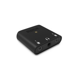 RODE Ai-Micro - Interface audio USB 2 canaux avec entrées 3,5 mm, sortie casque, compatible USB-A, USB-C et Lightning