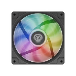 Genesis Oxal 120 Pack de 3 Ventilateurs de Boîtier 120mm Noir LED RGB 1150-1450 RPM 22.1dB 1.8W