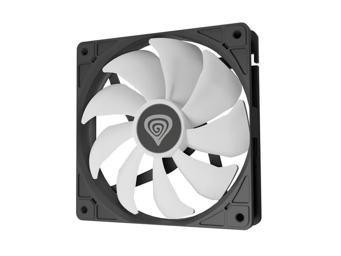 Genesis Oxal 120 Pack de 3 Ventilateurs de Boîtier 120mm Noir LED RGB 1150-1450 RPM 22.1dB 1.8W