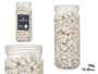 GIFTDECOR Bote Piedra 10-20 mm Métallisée Blanc 700g