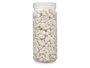 GIFTDECOR Bote Piedra 10-20 mm Métallisée Blanc 700g