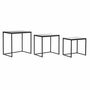 Set de 3 Tables Gigognes DKD Home Decor Noir 58 x 36,5 x 53,5 cm