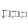 Set de 3 Tables Gigognes DKD Home Decor Noir 58 x 36,5 x 53,5 cm