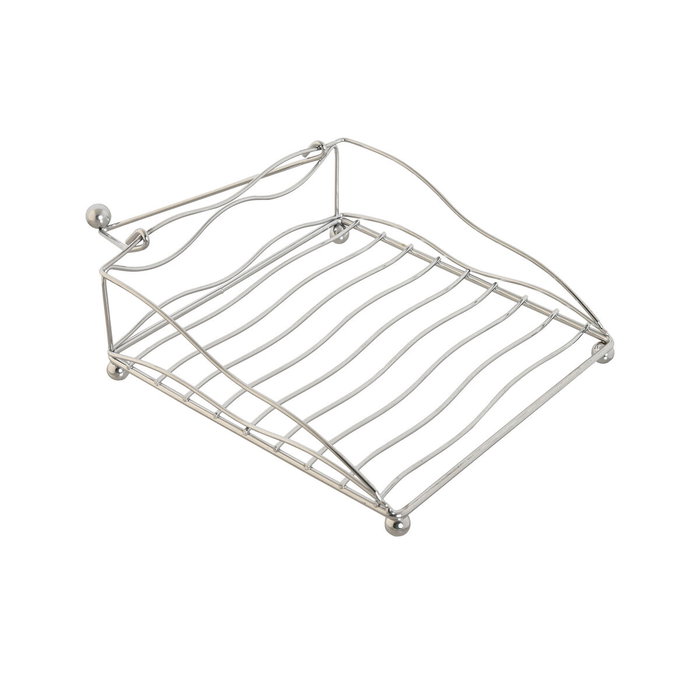 Porte-serviettes Home ESPRIT Argenté Métal 19 x 19 x 7 cm