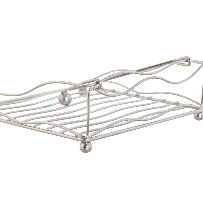 Porte-serviettes Home ESPRIT Argenté Métal 19 x 19 x 7 cm