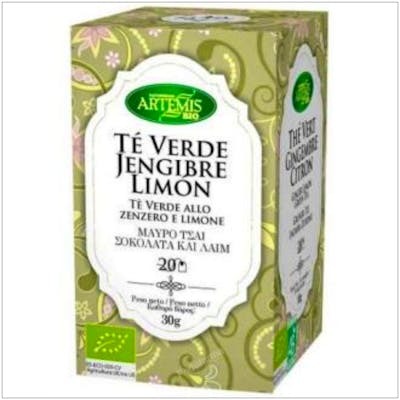 ARTEMIS BIO Thé Vert Gingembre Citron Bio 20 filtres