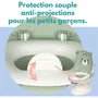 Bambisol Pot Éducatif Mini-Toilettes Bébé Ourson - Vert Amande - Confortable avec Dossier et Cuve Amovible - Apprentissage de la Propreté Ludique et Rassurant
