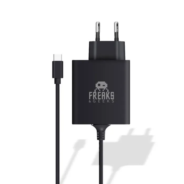 Chargeur Secteur FREAKS AND GEEKS pour Nintendo Switch 2 - 30 W - Noir - Compatible Charge Rapide - Compact et Puissant