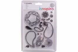 Innspiro Set de tampons acryliques Cachimir nº 2 14x18cm