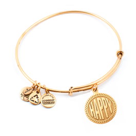 Alex And Ani Bracelet Happy Doré