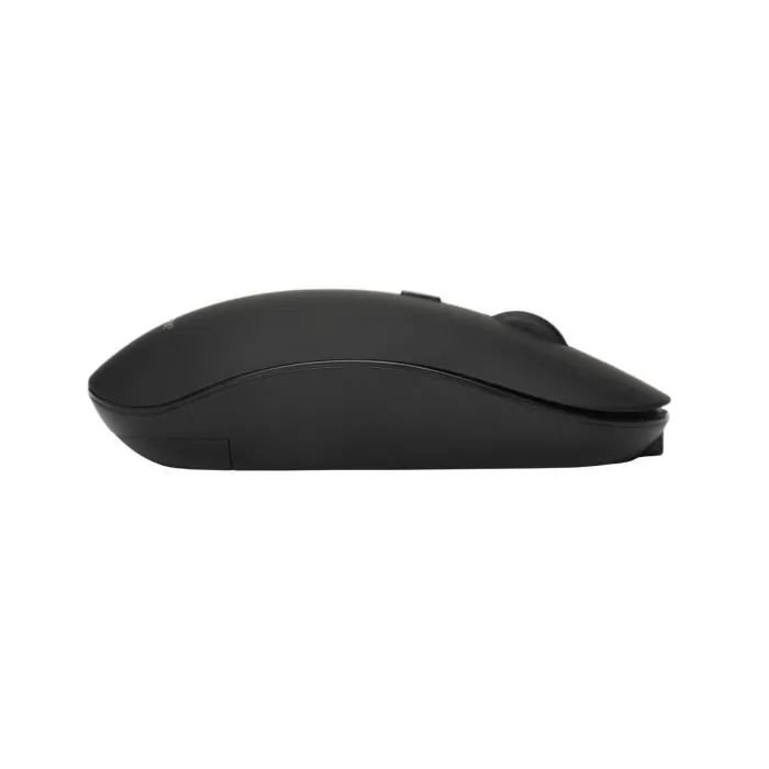 Bluestork Office 100 Souris sans fil rechargeable avec double connectivité 2.4G et Bluetooth, silencieuse, ergonomique pour PC et Mac - Noir