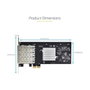 StarTech P041 gri Carte réseau 2 ports SFP Gigabit Ethernet PCIe 2.0 x1 Intel I350-AM2
