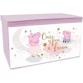 Fun House Coffre à Jouets Pliable Peppa Pig - Dimensions 55.5 x 34.5 x 34 cm - Pour Enfant - Apprentissage du Rangement