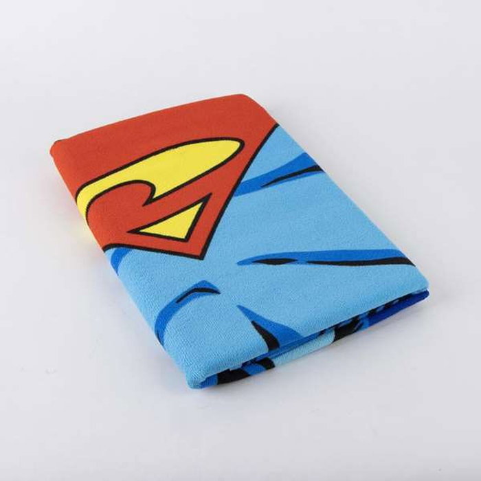 Serviette de plage Superman Bleu 70 x 140 cm