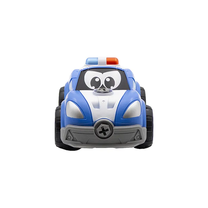 Silverlit TOOKO - Voiture de police RC à construire, 22 pièces, technologie 2.4 GHz, avec télécommande, jeu de construction pour enfant dès 3 ans