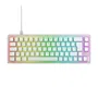Cherry Clavier de jeu mécanique XTRFY K5V2 Compact - Format 65% - Blanc - Switches CHERRY MX2A Red - Personnalisable à chaud