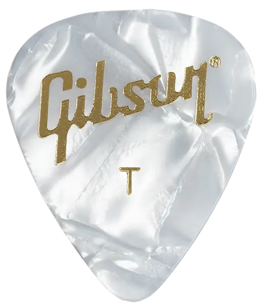 Gibson Pack 12 Pièces Blanc Perlé - Médiators Thin