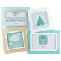 Home Deco Kids Cadre 4 Photos Turquoise et Blanc