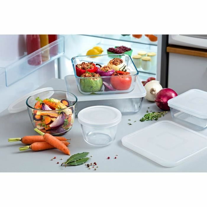 Pyrex Cook & Freeze Lot de 8 plats de conservation rectangulaires Pyrex Cook & Freeze Lot de 8 plats de conservation rectangulaires