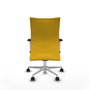 Piqueras Y Crespo Silla Albacete jaune avec mécanisme Sincro et base aluminium