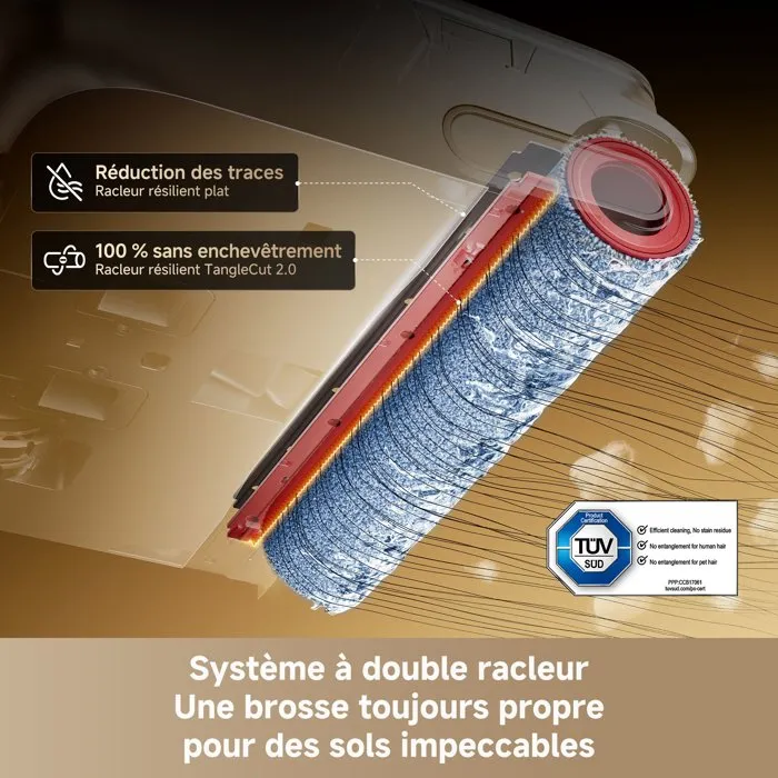 Dreame T15 Pro Heat Aspirateur laveur sans fil avec lavage à l'eau chaude 90°C Dreame T15 Pro Heat Aspirateur laveur sans fil avec lavage à l'eau chaude 90°C